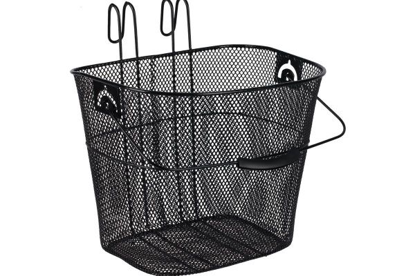 Корзина на руль STS-873 легкосъемная передняя c ручкой 335x250x260 мм