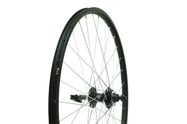 Колесо 26" MTB заднее под трещотку, двойной обод DA18 26"*1.5*32H,черное, втулка JY-D242DSE DISC 14G*32H